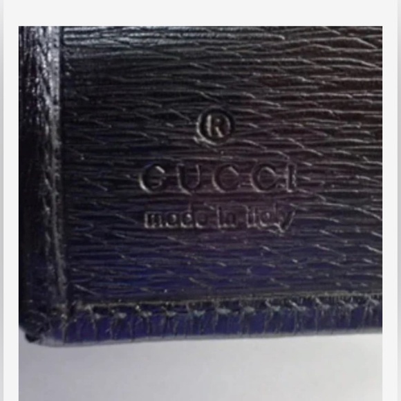 GUCCI Black Leather Wallet-  NEW - Picture 4 of 5